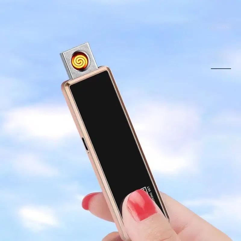 Ultra Thin Rechargeable USB Lighter, Flameless Metal Lighter, Filament Windproof Electronic Cigarette Lighter, USB Chargeable Lighter Ultra Thin Rechargeable USB Lighter, Flameless Metal Lighter, Filament Windproof Electronic Cigarette Lighter, USB Chargeable Lighter